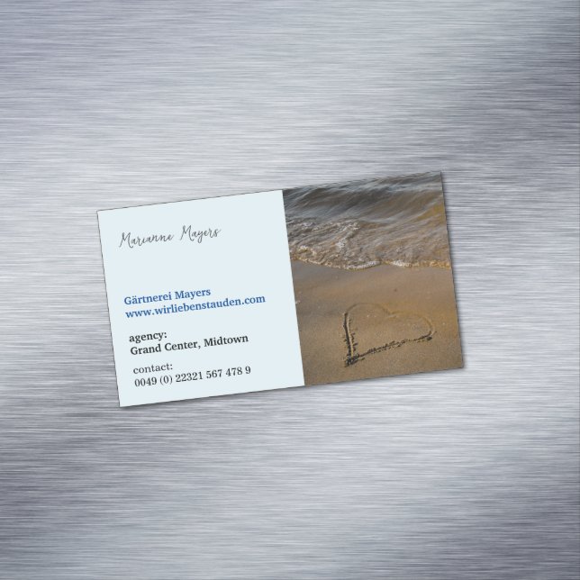 Magnetic, for Holistic & Wellness Practitioner Magnetic Business Card (In Situ)