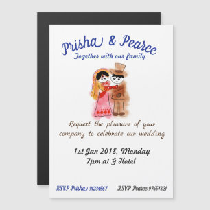 Magnetic fusion wedding invitation card