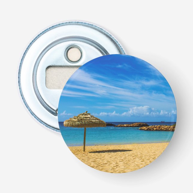 Magnetic Hawaii Beach Bottle Opener (Front)