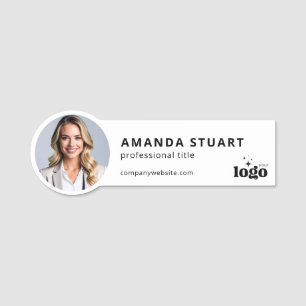 Magnetic Logo Photo Corporate Business Badges