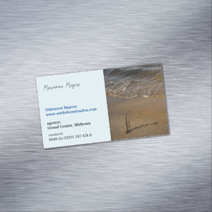 Magnetic Love Heart Waves Magnetic Business Card