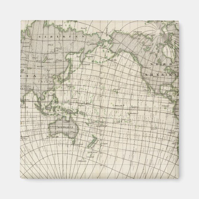 Magnetic Map of the World Magnet (Front)