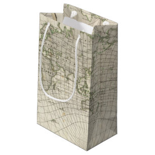 Magnetic Map of the World Small Gift Bag