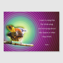 Magnetic map with Rumi - Sing like the birds