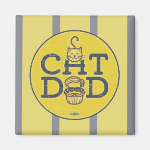 Magnetic Message "Cat Dad" Magnet