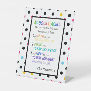 Magnetic Notepad Pedestal Sign