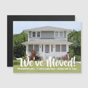 Magnetic Photo Change of Address Announcement Card