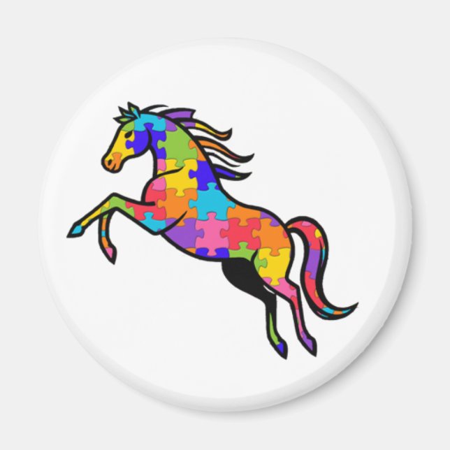 Magnetic Puzzle - Horse Magnet (Front)