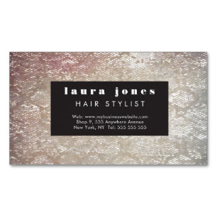 Magnetic Snakeskin Pattern Modern Business Card