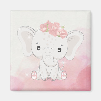 Magnetise Memories: Adorable Elephant Keepsake Magnet