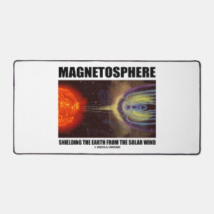 Magnetosphere Shielding Earth From Solar Wind Desk Mat
