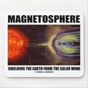 Magnetosphere Shielding Earth From Solar Wind Mouse Mat