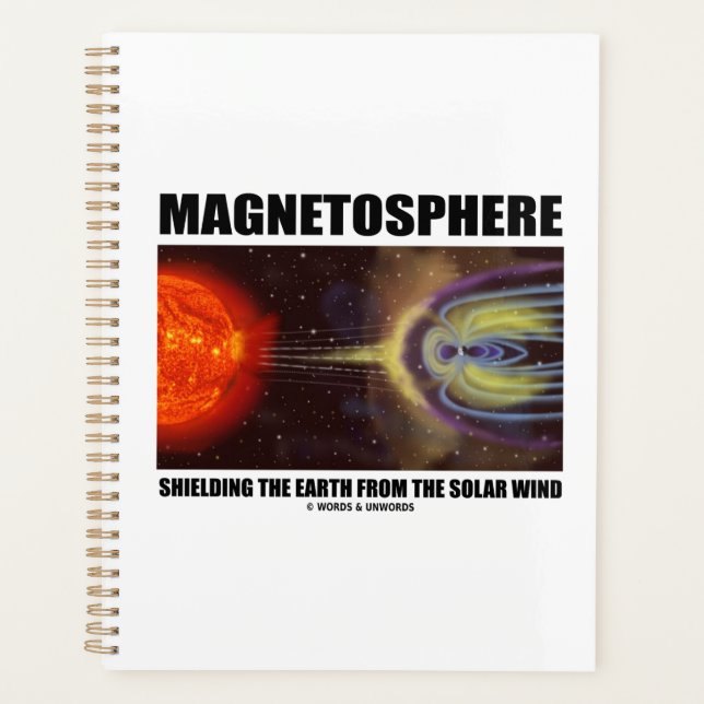 Magnetosphere Shielding Earth From Solar Wind Planner (Front)