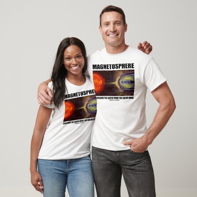 Magnetosphere Shielding Earth From Solar Wind T-Shirt (Unisex)