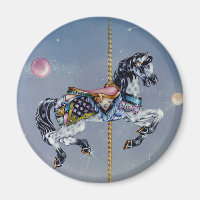 Magnets - Grey Mare Carousel Horse
