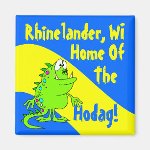 Magnets souvenir Rhinelander Hodag Hodags WI wisc