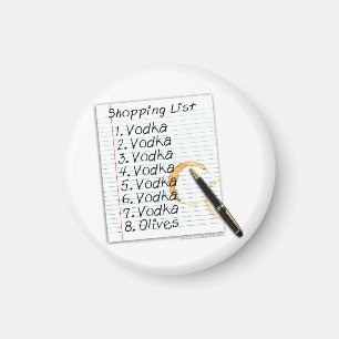 MAGNETS - VODKA SHOPPING LIST