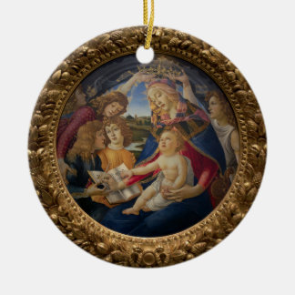 magnificat of the blessed virgin mary ceramic tree decoration
