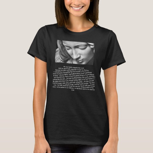 Magnificat Of The Blessed Virgin Mary T-Shirt (Front)