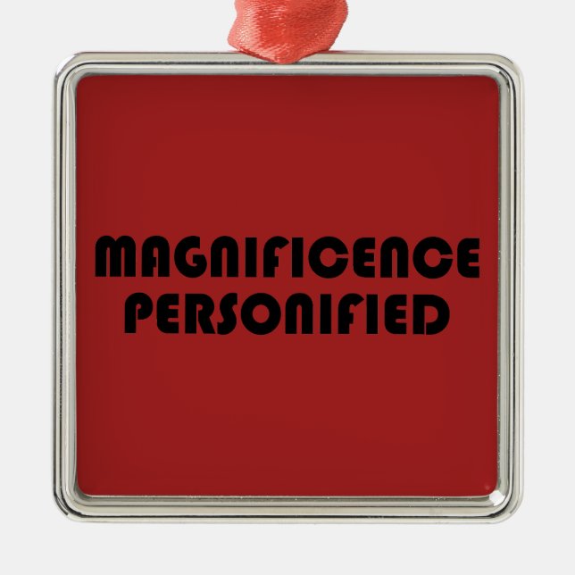 Magnificence Personified Metal Tree Decoration (Front)