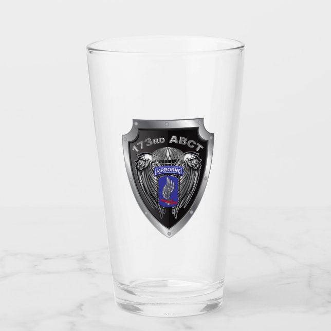 Magnificent 173rd Airborne Brigade Combat Team Glass (Front)