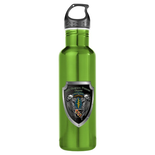 Magnificent 5th Special Forces Group (Airborne) 710 Ml Water Bottle (Front)