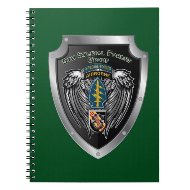 Magnificent 5th Special Forces Group (Airborne) Notebook (Front)