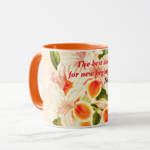 Magnificent azalea, Floral orange Mug