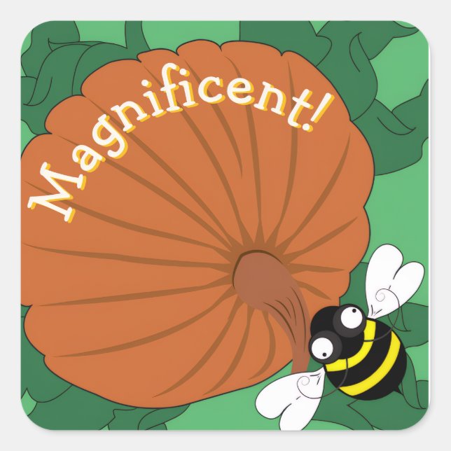 Magnificent Bee Sticker (Front)