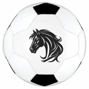 Magnificent Black Horse Head Football