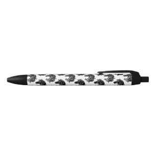 Magnificent Black Horse Head Ink Pen