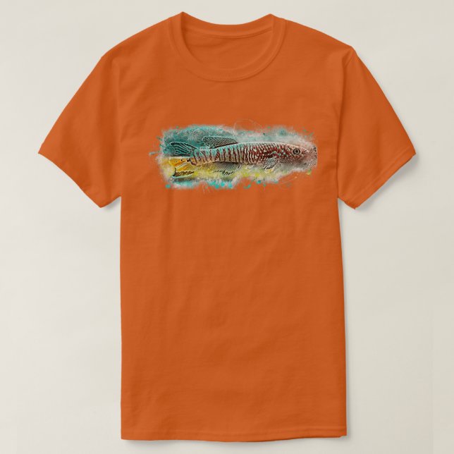 Magnificent blue parrot Aphyosemion sjoestedti T-Shirt (Design Front)