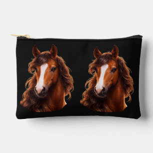 Magnificent, Brown horse with white Accessory Pouch