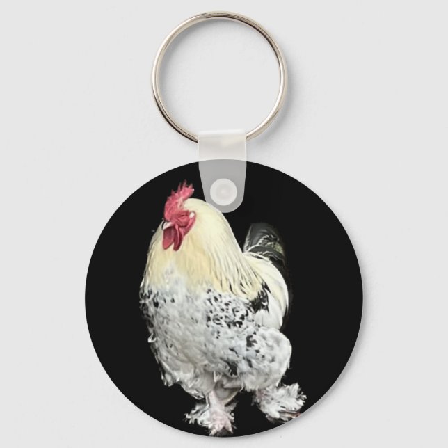 Magnificent Cockerel No 2  Key Ring (Front)