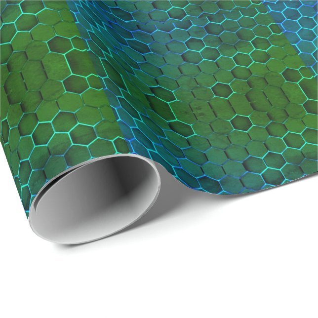 Magnificent Cool Awesome  Green  Wrapping Paper (Roll Corner)