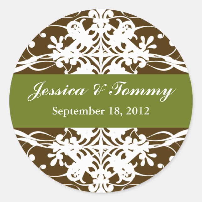 Magnificent Earth Wedding Labels (Front)