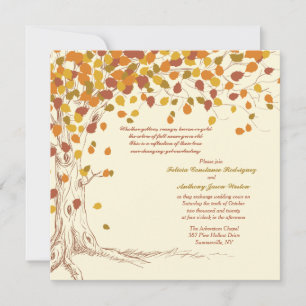 Magnificent Fall Wedding Invitation