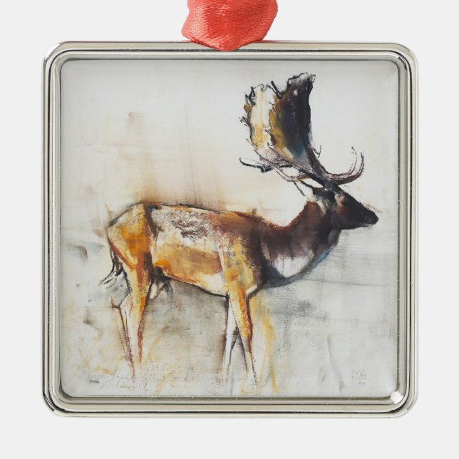 Magnificent Fallow Buck 2006 Metal Tree Decoration (Front)