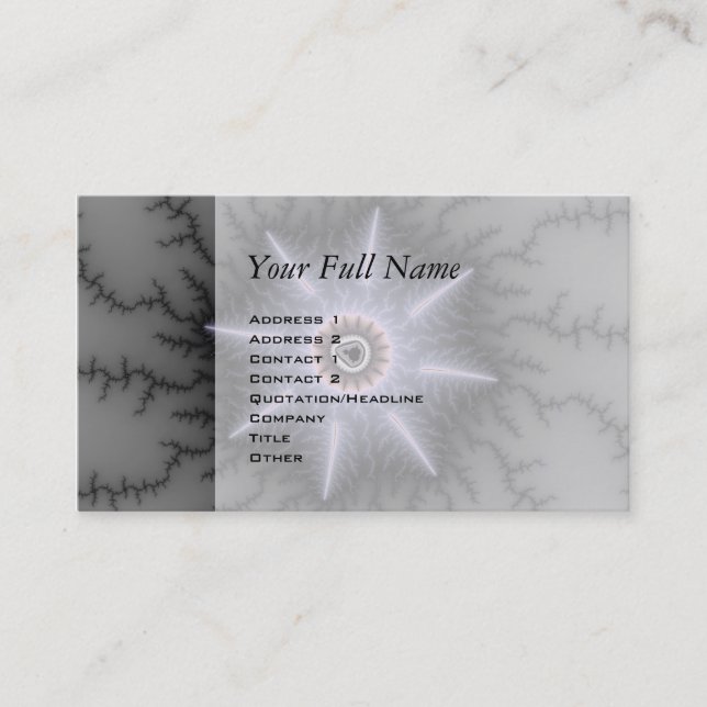 Magnificent - Fractal Business Card (Front)