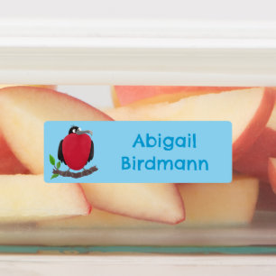 Magnificent frigate bird cartoon personalised