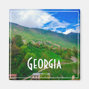 Magnificent Georgia Caucuses Mountains Magnet