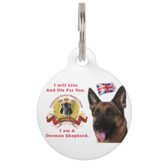 Magnificent German Shepherd Dog Pet Tag