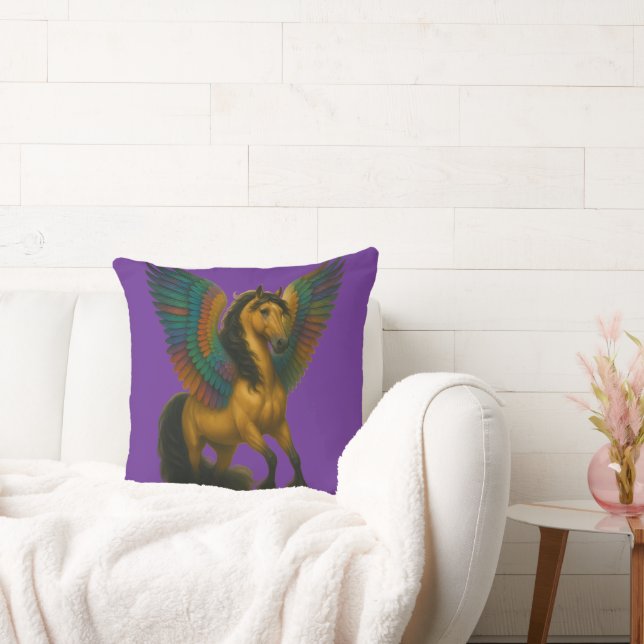 Magnificent Horse With Spectacular Wings Cushion (Couch)