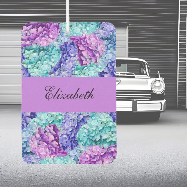 Magnificent hydrangea blossoms, personalizable    car air freshener (Creator Uploaded)