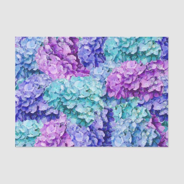 Magnificent hydrangea blossoms     tissue paper (Front)