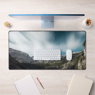 Magnificent lake Krn with mountain Krn, Slovenia Desk Mat