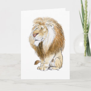Magnificent Lion Greeting Card
