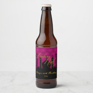 Magnificent Magenta, Arabian Nights Beer Bottle Label