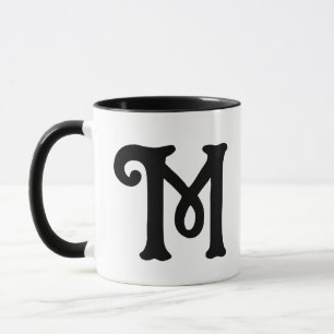 Magnificent Magical Font Letter Monogram Initials Mug
