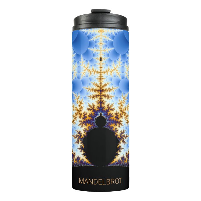 Magnificent Mandelbrot Fractal Thermal Tumbler (Front)